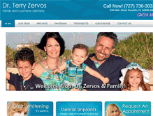 Tablet Screenshot of drterryzervos.com